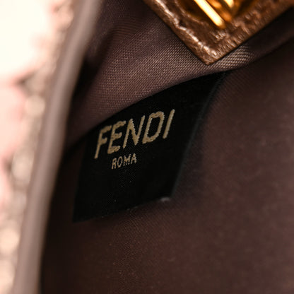 Fendi Satin Paillettes Catalan Mirror Mini Baguette 1997 Antico Rame 8 of 11