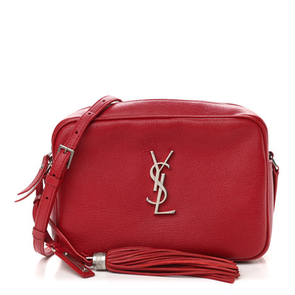 Saint Laurent Lambskin Monogram Lou Camera Bag Eros Red 1 of 10