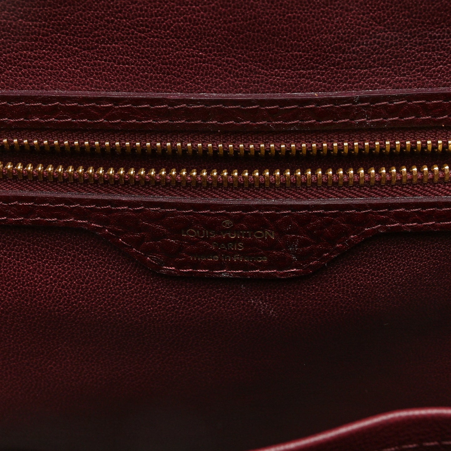 Ostrich Lizard Majestueux Tote MM Bordeaux