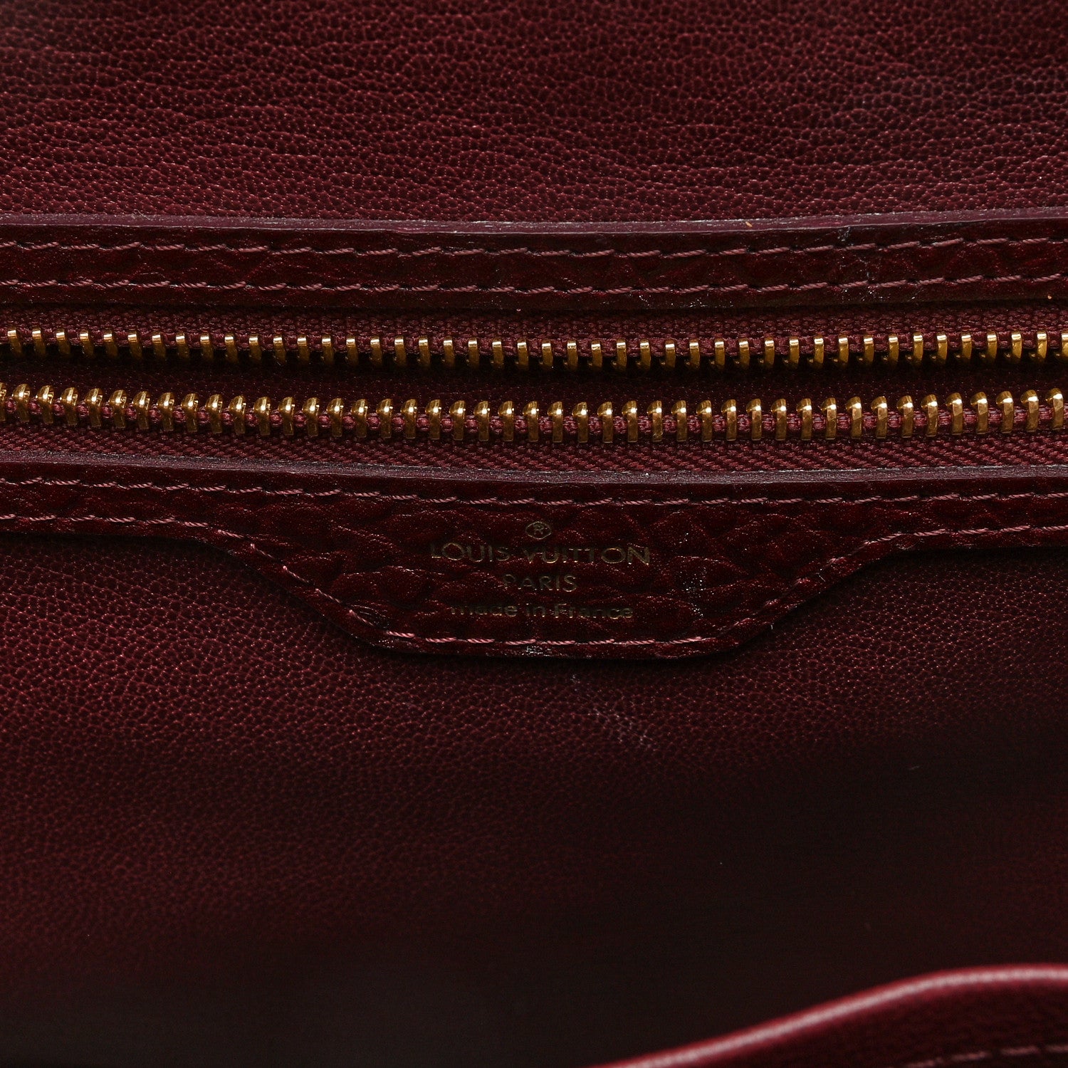 Louis Vuitton Ostrich Lizard Majestueux Tote MM Bordeaux 6 of 8