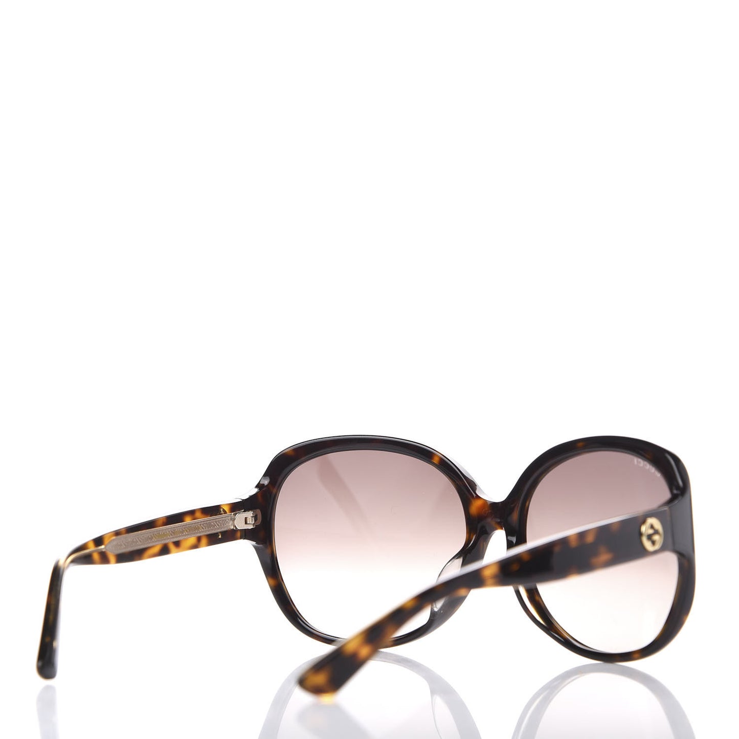 Acetate Oversized Round Sunglasses GG0080SK Tortoiseshell