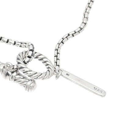 David Yurman Sterling Silver Quatrefoil Bead Chain Necklace 4 of 4