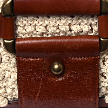 Alexander McQueen Nylon Crochet Novak Bag Tan 15 of 20