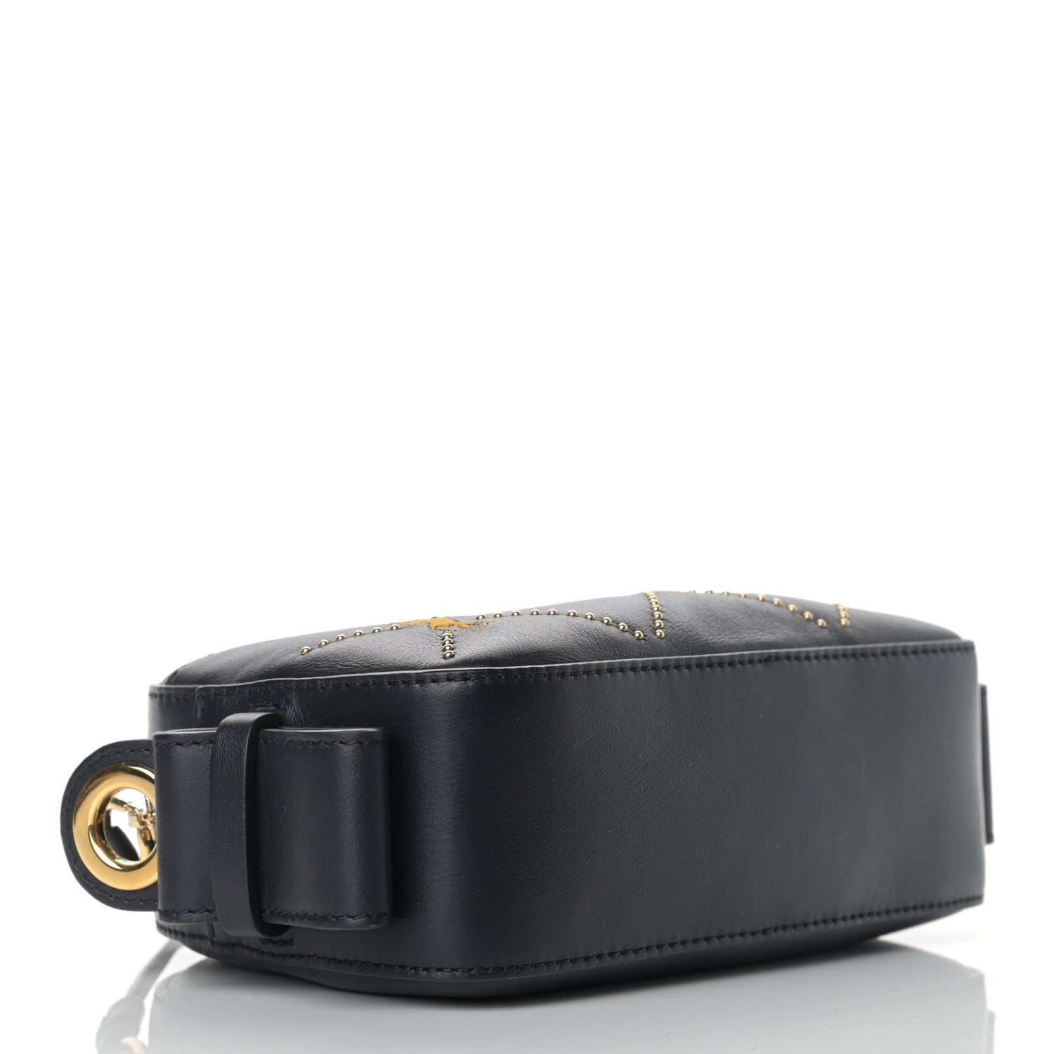 Chloe Smooth Calfskin Little Horses Embroidered Shoulder Bag Black 3 of 8