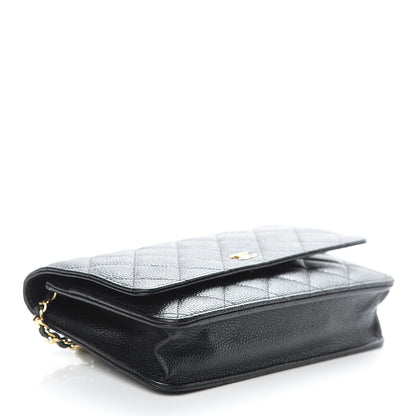 Chanel Caviar Quilted Wallet On Chain WOC Black 4 of 12