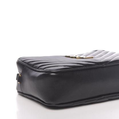 Saint Laurent Calfskin Matelasse Monogram Lou Camera Bag Black 8 of 10