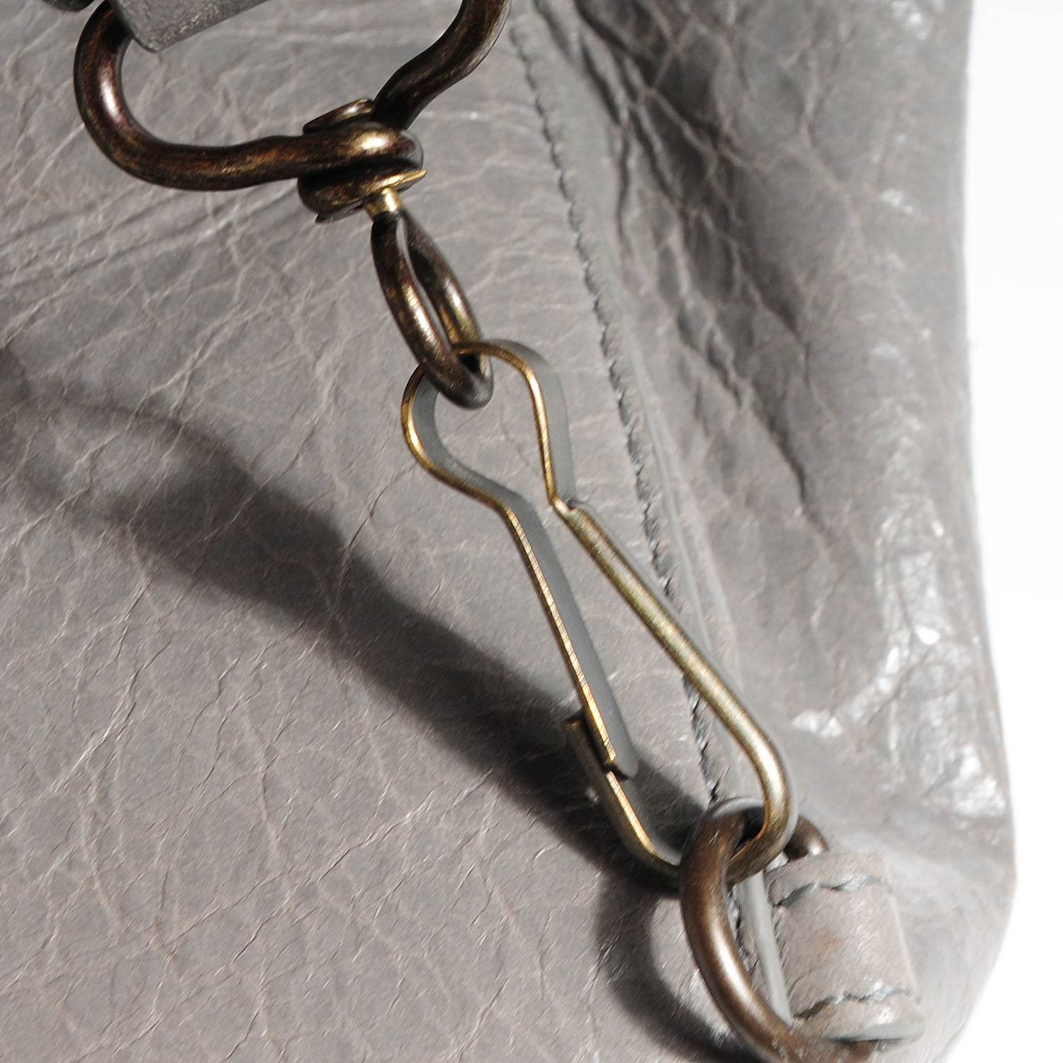 Balenciaga Agneau Classic Hardware Zip Traveler Backpack Gris Pyrite 11 of 13