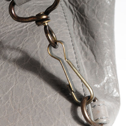 Balenciaga Agneau Classic Hardware Zip Traveler Backpack Gris Pyrite 11 of 13