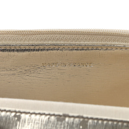 Chanel Metallic Calfskin Timeless Wallet on Chain WOC Argent Clair 6 of 10