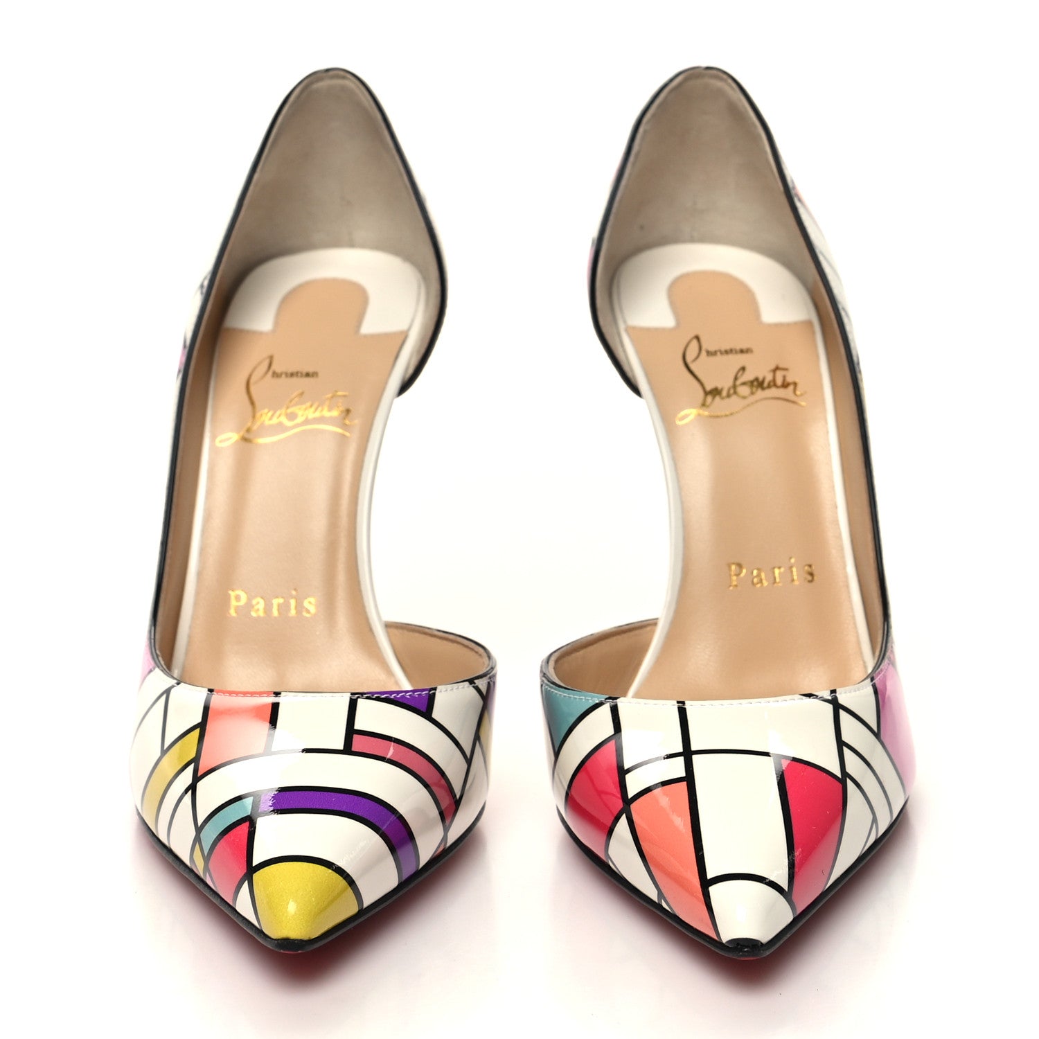 Christian Louboutin Patent Iriza Cube 100 Pumps 35.5 Multicolor 2 of 7