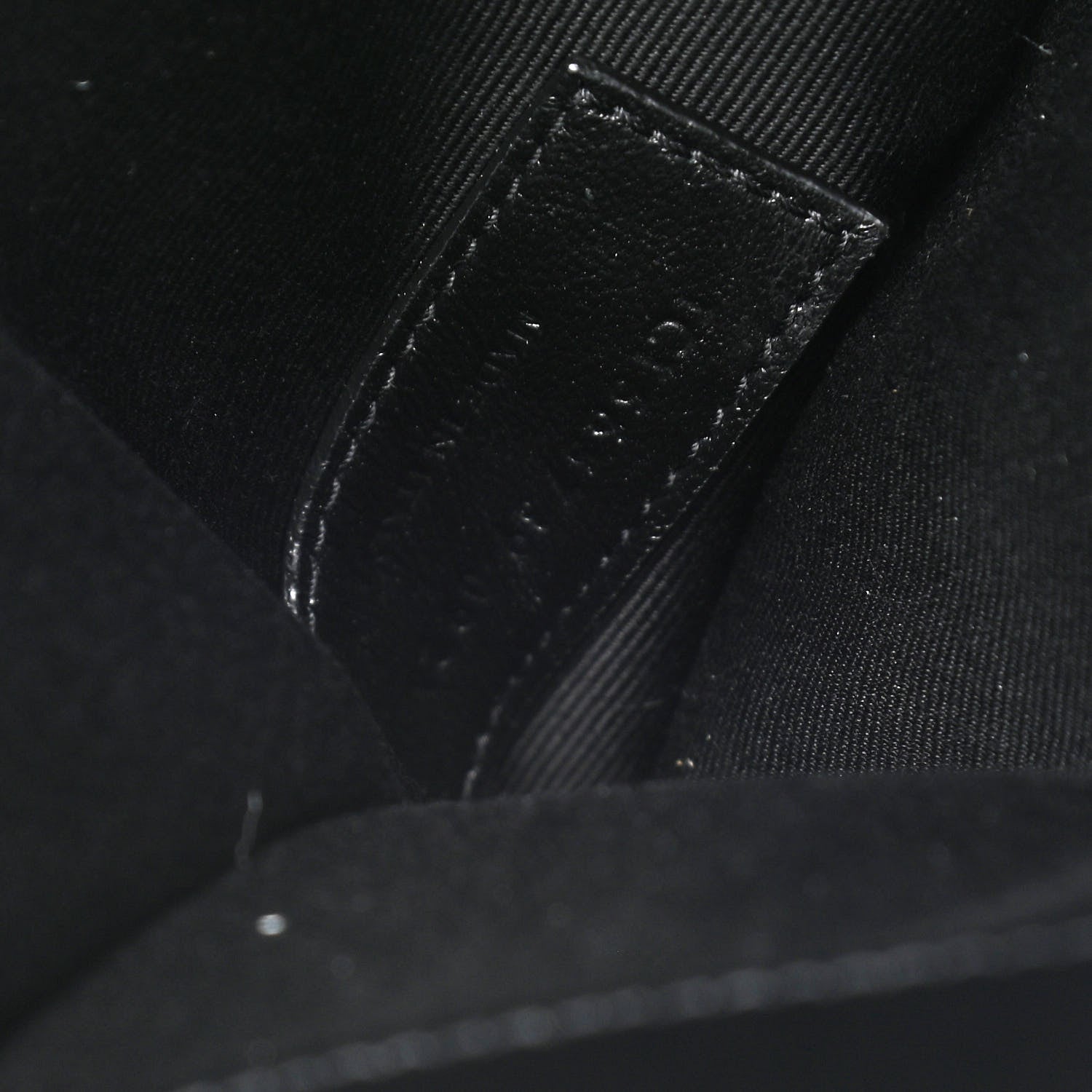 Saint Laurent Canvas Uptown Pouch Black White 9 of 10