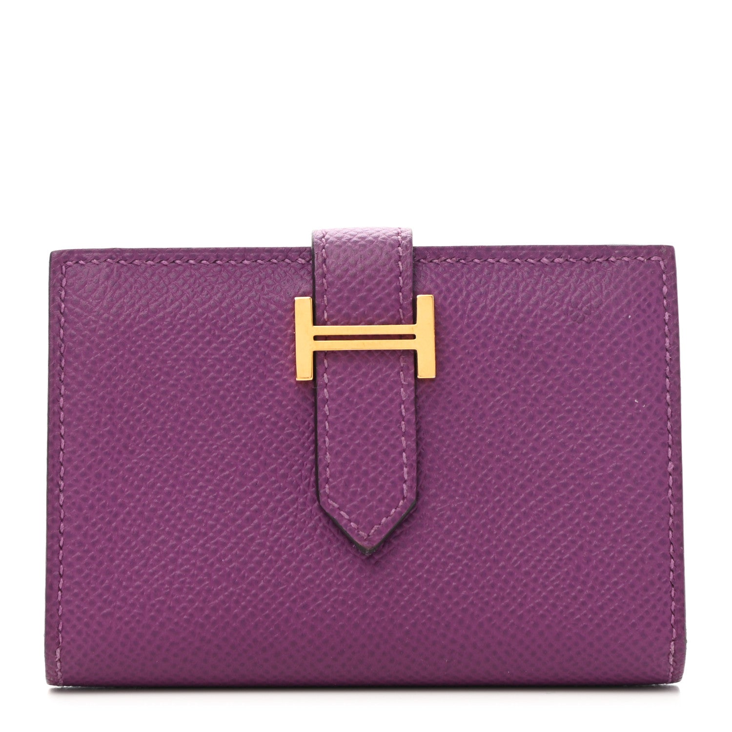 Hermes Epsom Bearn Card Holder Wallet Anemone 1 of 9