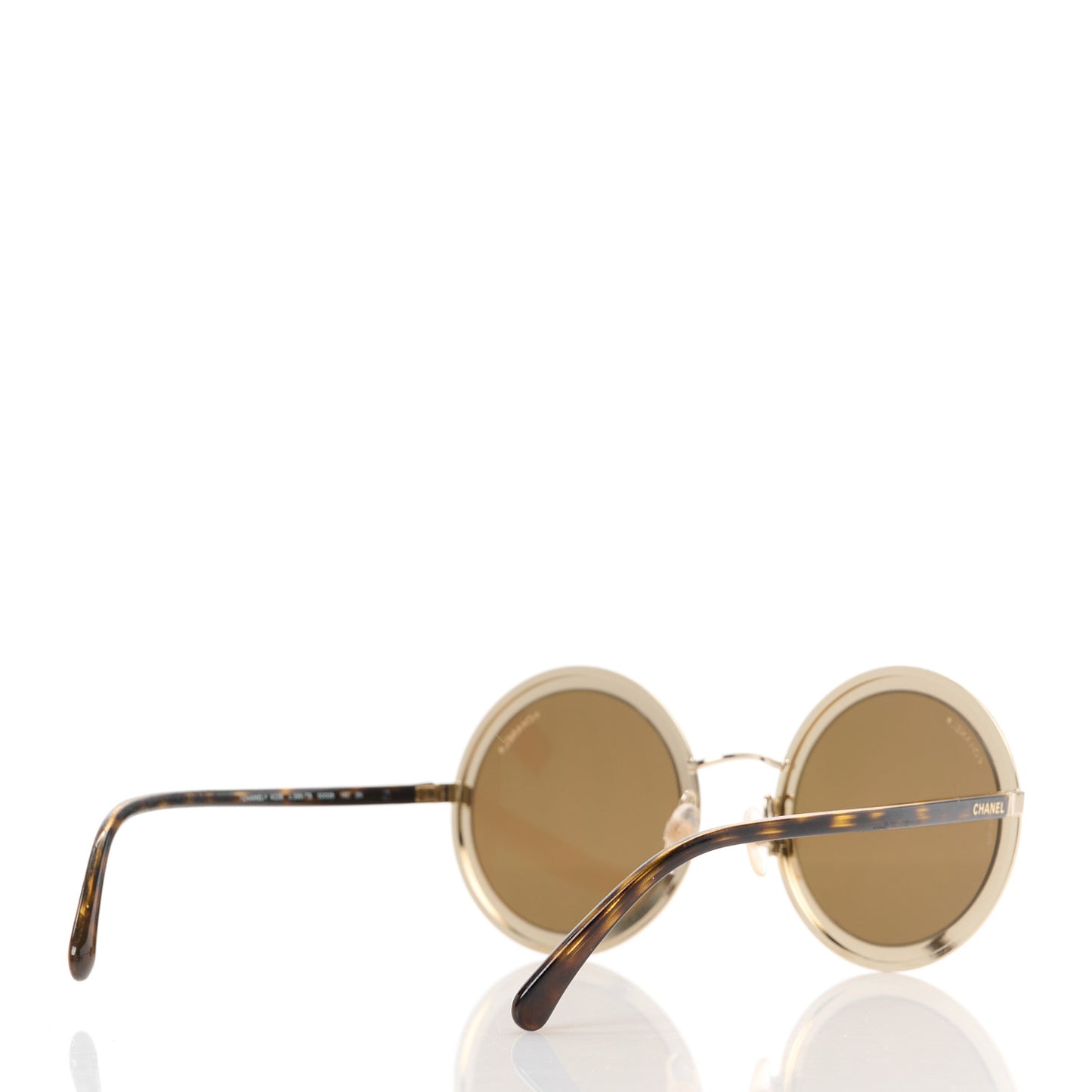 Metal Round Sunglasses 4226 Tortoise Gold