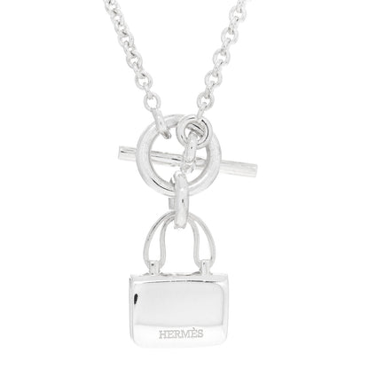 Hermes Sterling Silver Constance Amulettes Pendant Necklace 4 of 5