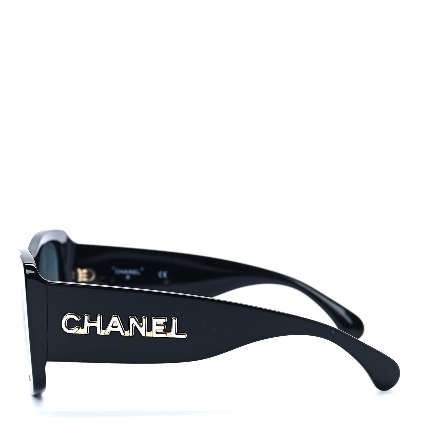 Acetate CC Logo Square Sunglasses 71472 Black