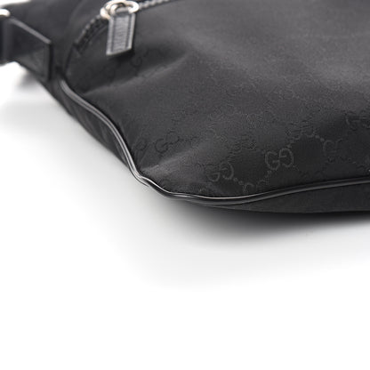 Gucci Nylon Monogram Small Flat Messenger Bag Black 7 of 9