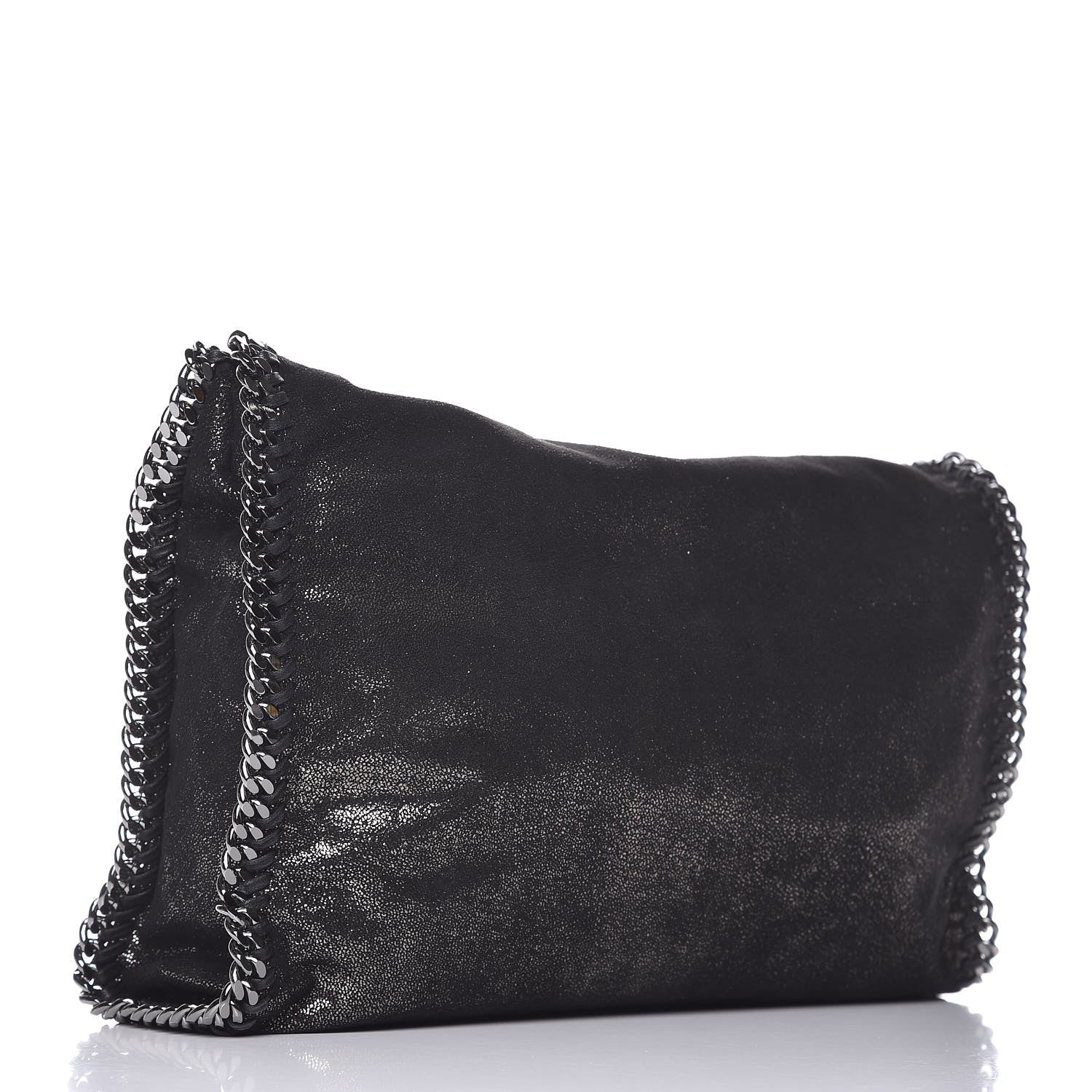 Stella McCartney Metallic Shaggy Deer Small Falabella Tote Black 3 of 11
