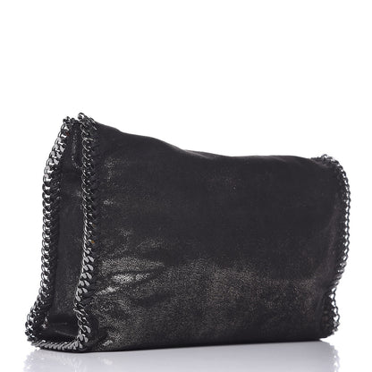 Stella McCartney Metallic Shaggy Deer Small Falabella Tote Black 3 of 11