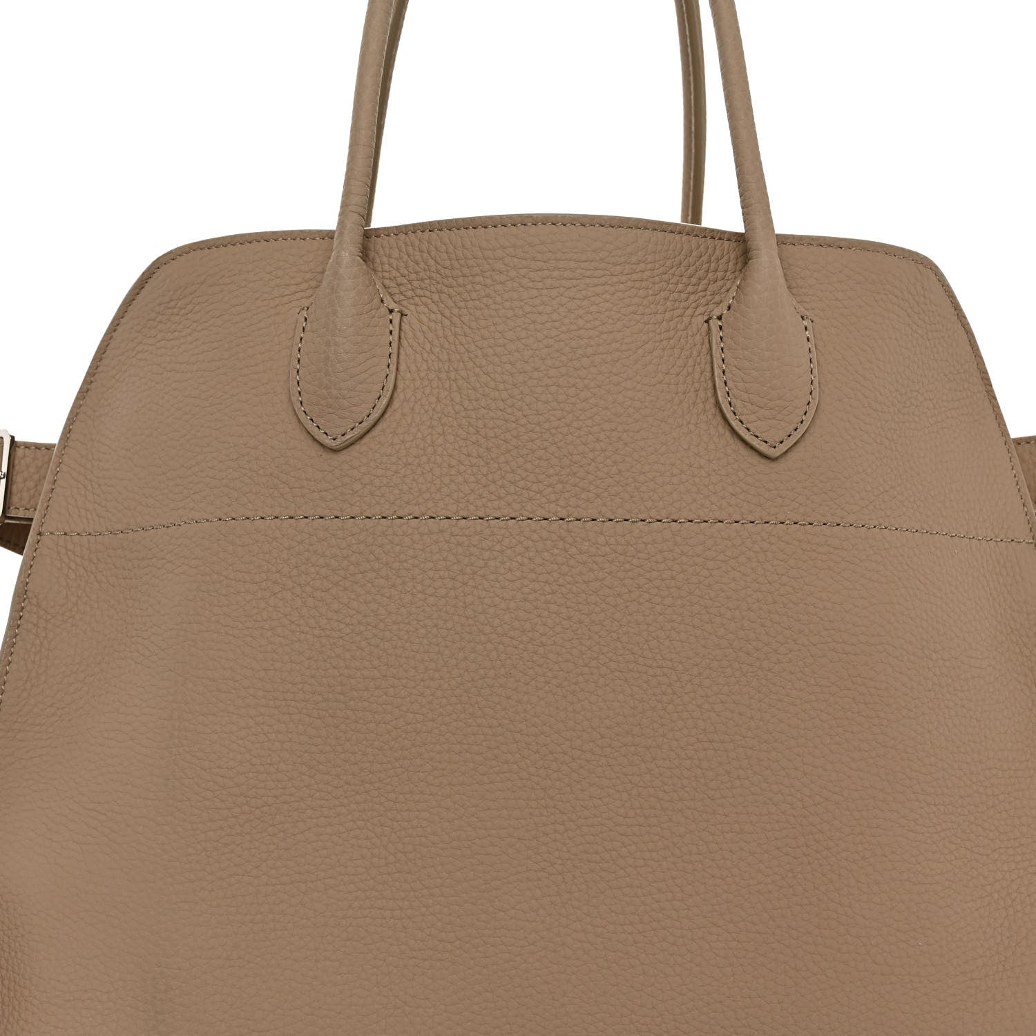 The Row Matte Grained Calfskin Soft Margaux 15 Dark Taupe 7 of 9