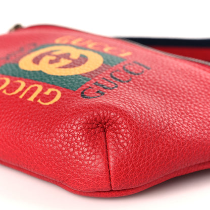 Gucci Grained Calfskin Small Logo Belt Bag Hibiscus Red 9 of 9