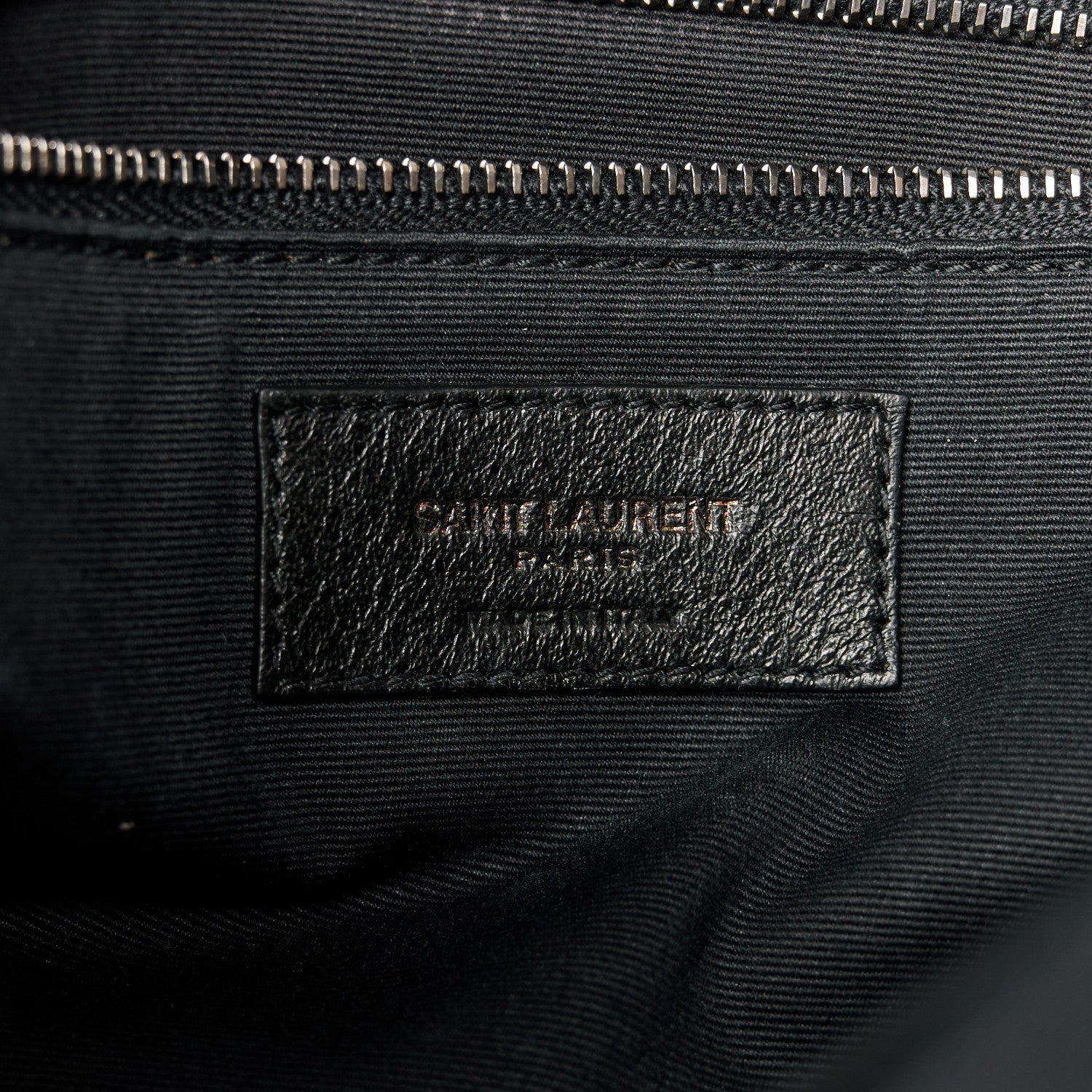 Saint Laurent Crinkled Calfskin Matelasse Monogram Medium Niki Chain Satchel Storm 7 of 12