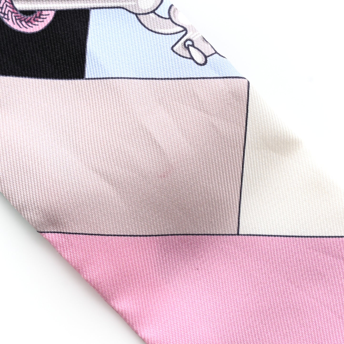 Silk Cliquetis Twilly Black Rose Menthol