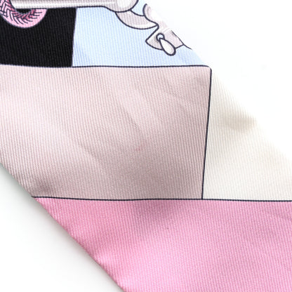 Hermes Silk Cliquetis Twilly Black Rose Menthol 5 of 6