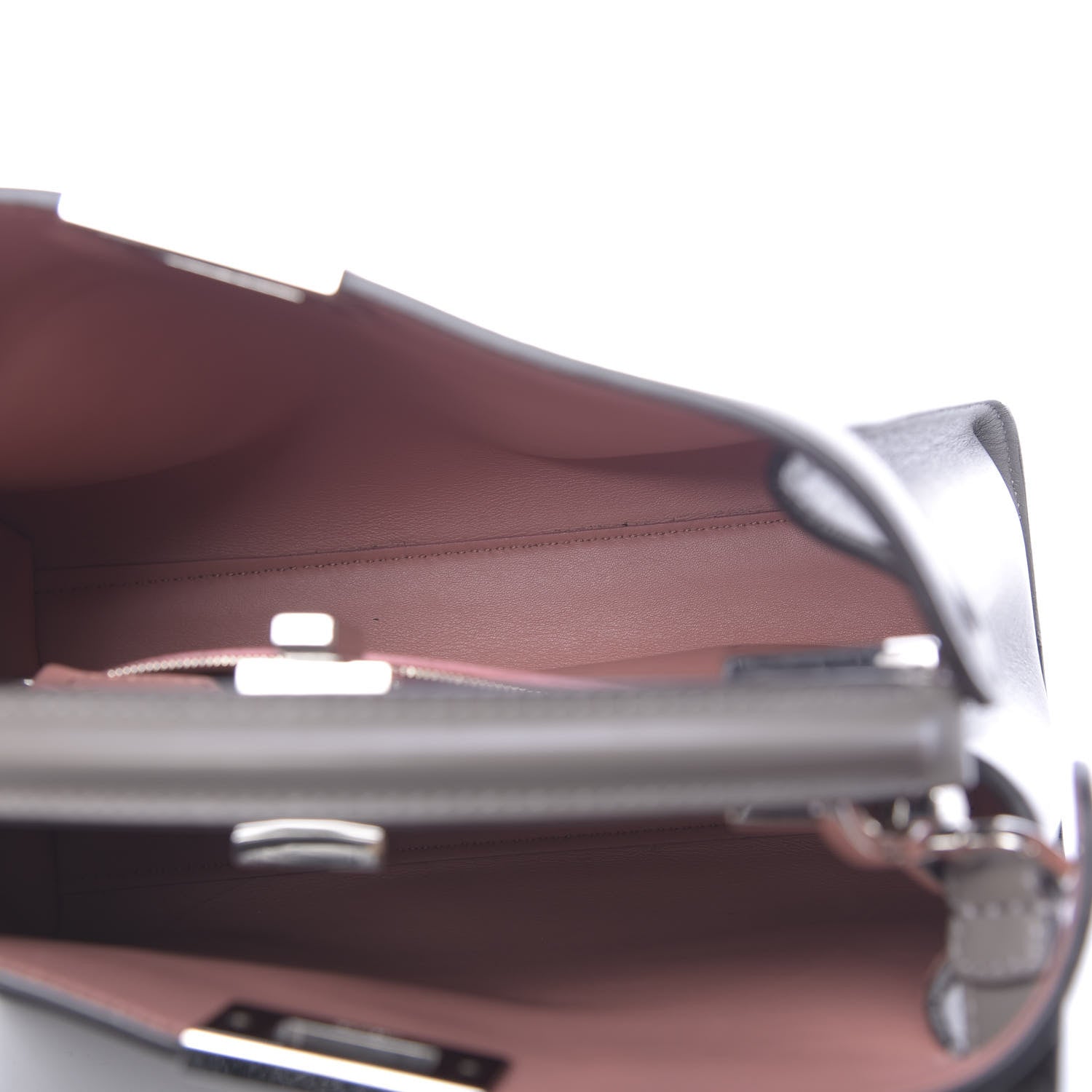 Fendi Vitello Tahiti Burro Medium Peekaboo Iconic Essentially Satchel Foresta Macaron 7 of 11