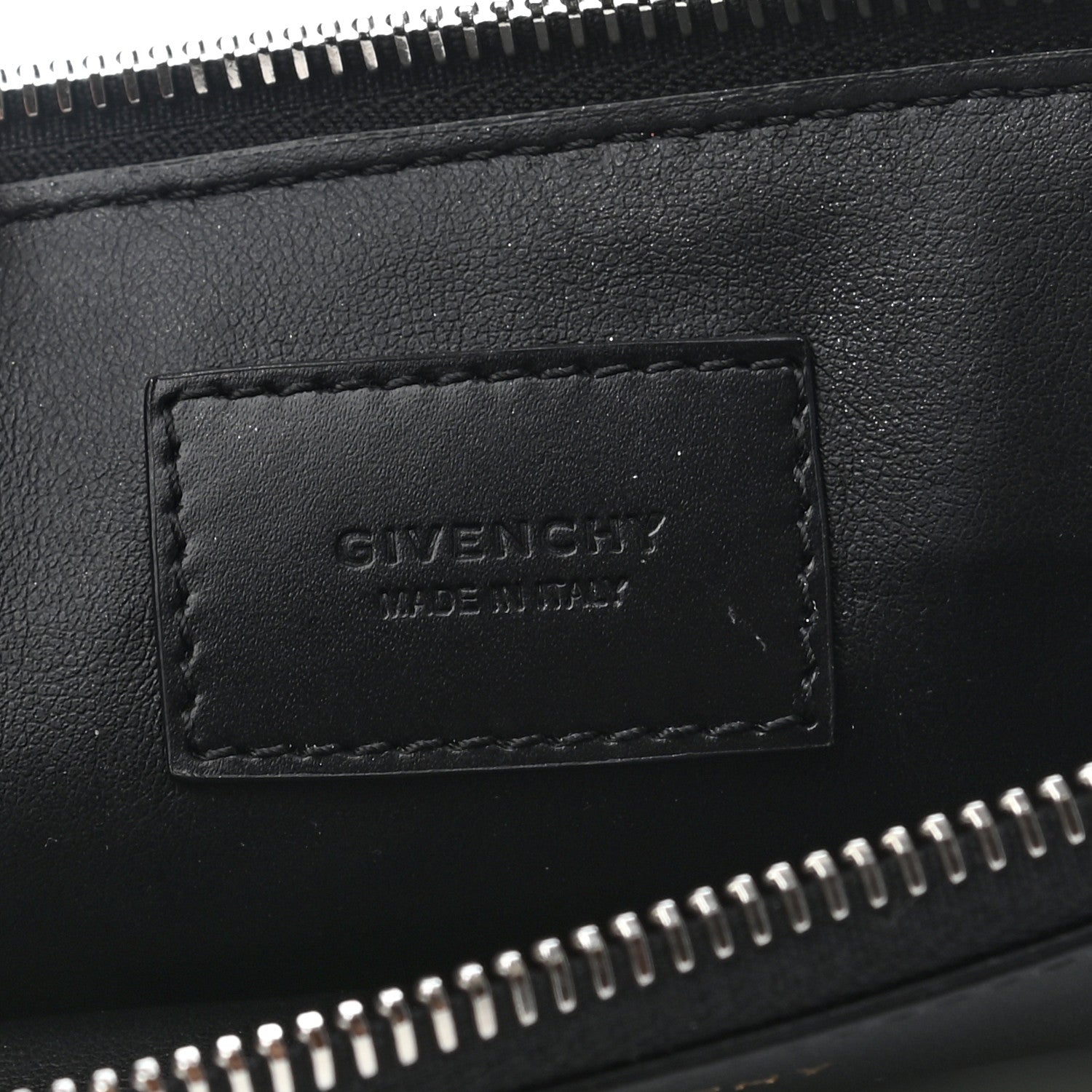 Givenchy Calfskin Fighting Rottweiler Print Pouch Black 6 of 7