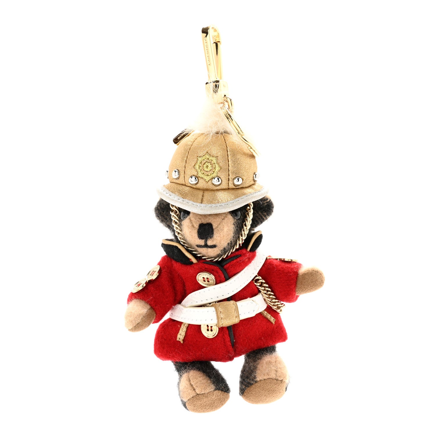 Burberry Thomas Bear Regimental Keychain Charm Camel 1 of 5