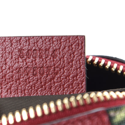 Gucci Soft GG Supreme Monogram Flora Calfskin Small Ophidia Cosmetic Case Beige Ebony Multicolor Rosso 7 of 8