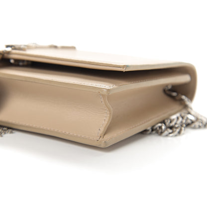 Saint Laurent Smooth Calfskin Classic Monogram Kate Tassel Chain Wallet Light Natural 9 of 10