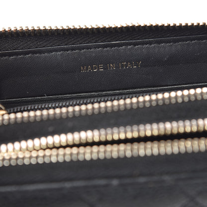 Chanel Caviar Quilted Large Gusset Double Zip Around Wallet Black 8 of 18