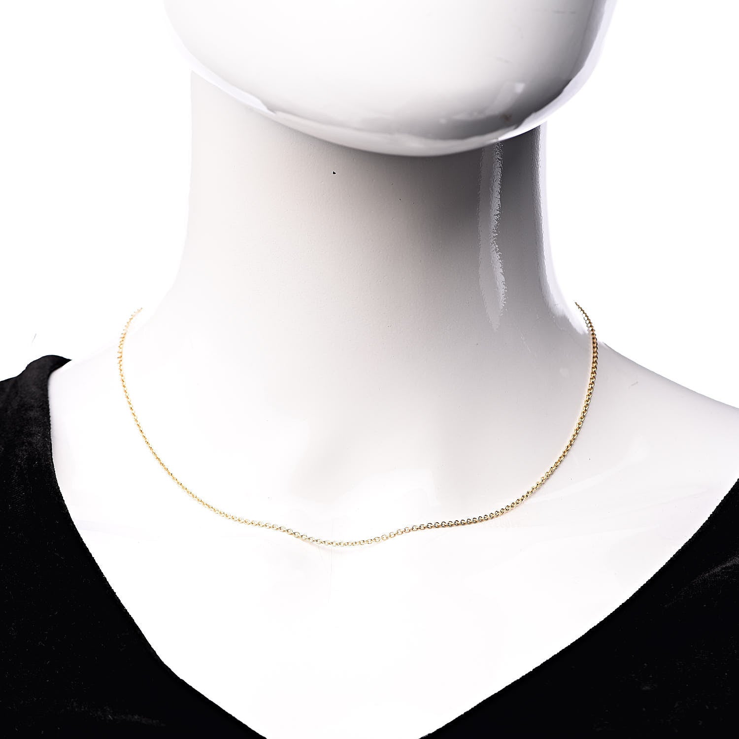 Tiffany 18K Yellow Gold Chain Necklace 18" 2 of 6