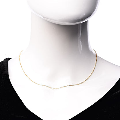 Tiffany 18K Yellow Gold Chain Necklace 18" 2 of 6