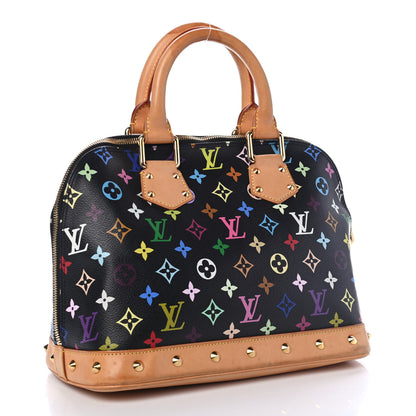 Louis Vuitton Monogram Multicolor Alma Black 2 of 4