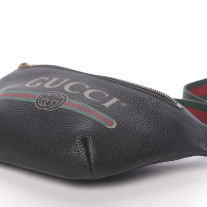 Gucci Grained Calfskin Small Logo Belt Bag Black 9 of 10