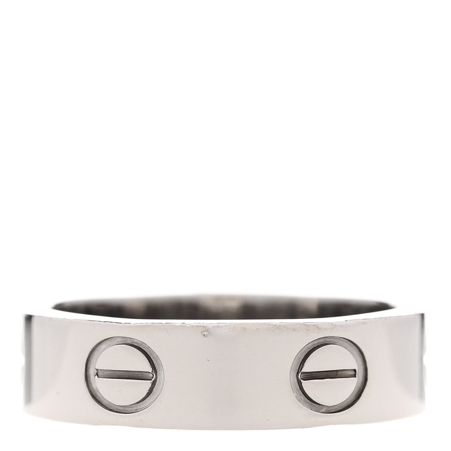 18K White Gold 5.5mm LOVE Ring 56 7.5