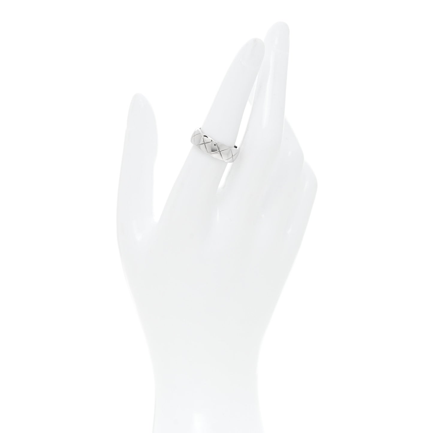 18K White Gold Small Coco Crush Ring 53 6.5