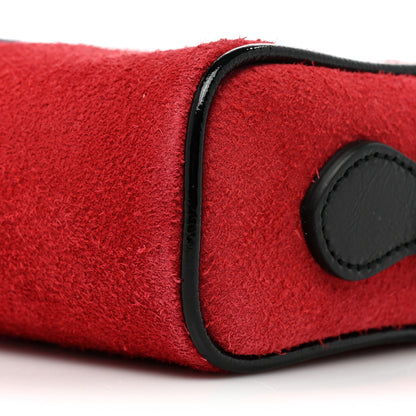 Gucci Suede Patent Web Mini Ophidia Shoulder Bag Red 9 of 10