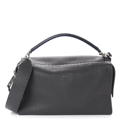 Fendi Cuoio Romano Selleria Lei Boston Tote Asfalto 1 of 13