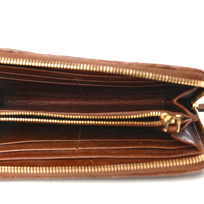 Miu Miu Matelasse Zip Around Wallet Brown 13 of 24