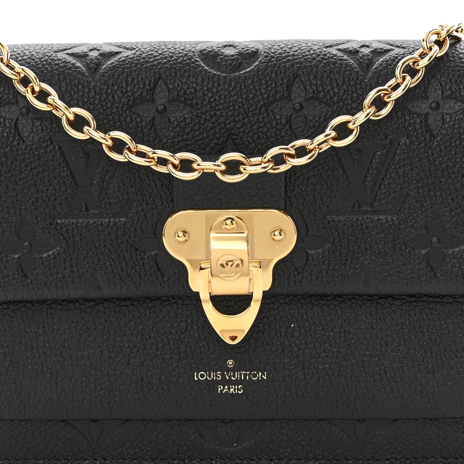 Louis Vuitton Empreinte Vavin Chain Wallet Black 7 of 9