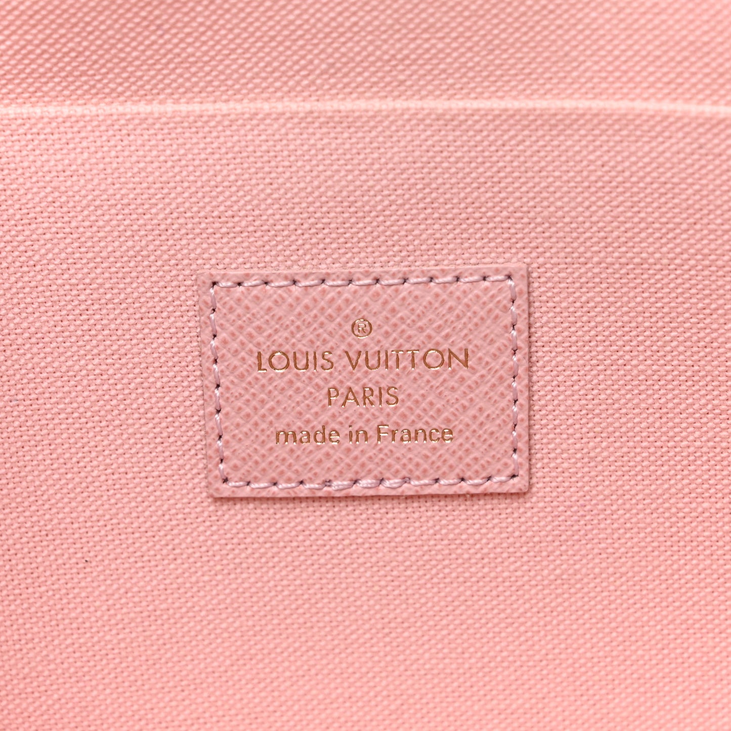 Damier Azur Pochette Felicie Chain Wallet Rose Ballerine