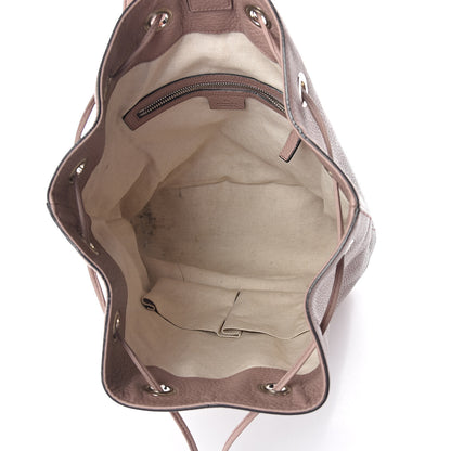Gucci Pebbled Calfskin Small Soho Drawstring Backpack Pink 5 of 15