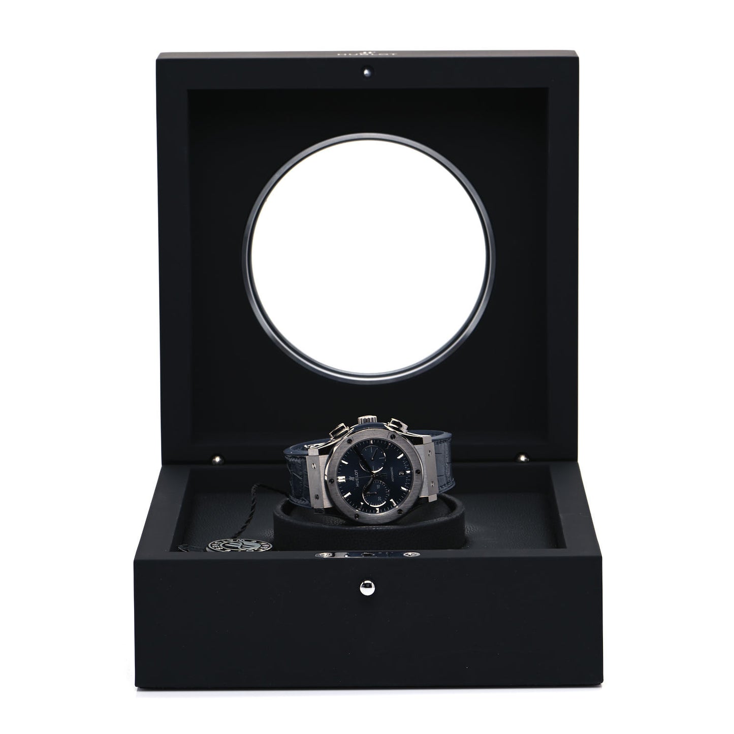 Titanium Alligator 42mm Classic Fusion Chronograph Automatic Watch Blue 541.NX.7170.LR