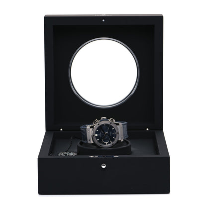 Hublot Titanium Alligator 42mm Classic Fusion Chronograph Automatic Watch Blue 541.NX.7170.LR 5 of 5