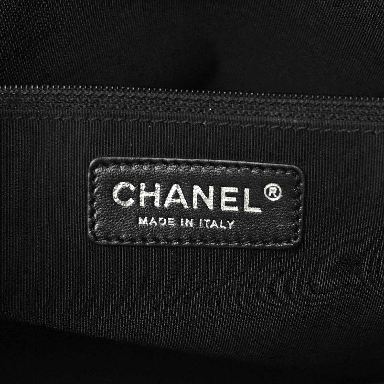 Chanel Patent Quilted Grand Shopping Tote GST Black 7 of 10