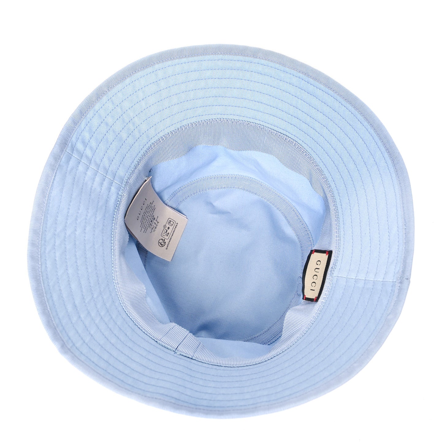 Cotton Logo Cabris Bucket Hat L Porcelain Light Blue