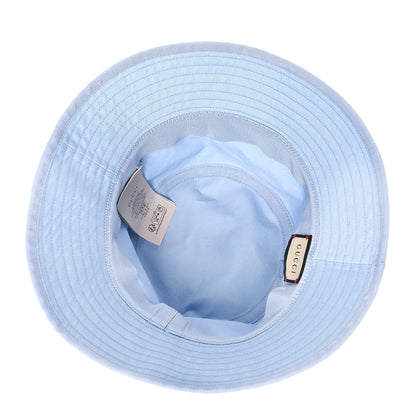 Gucci Cotton Logo Cabris Bucket Hat L Porcelain Light Blue 6 of 8